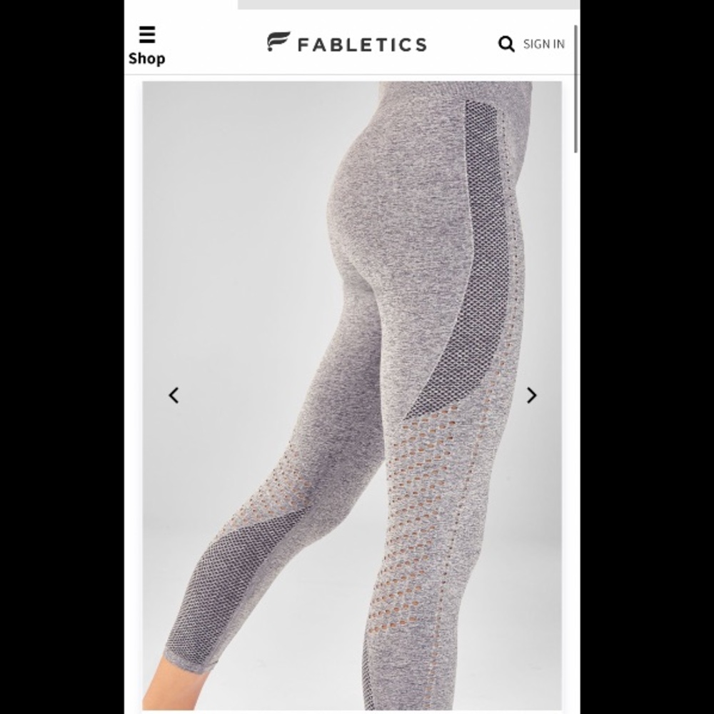 Seamless Gray Capri Leggings EUC